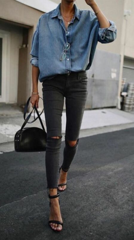 looks com calça jeans